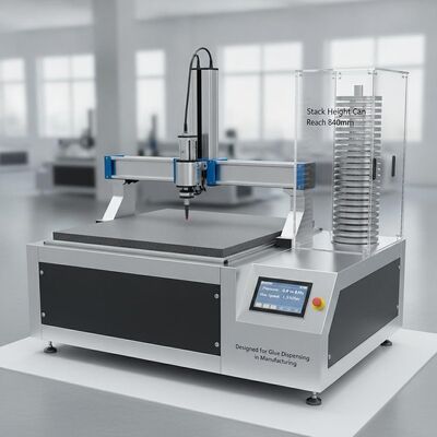 Tracciatore di colla XY con volume regolabile di colla da 5L a 20L, pressione da 0,6 a 0,8Pa e velocità massima di produzione di 1,5 M/sec