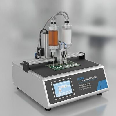 Plotter per colla XY con pressione di 0,6-0,8 Pa, altezza pila di 840 mm e produzione di colla di 2-3 Kg/h per incollaggi di precisione