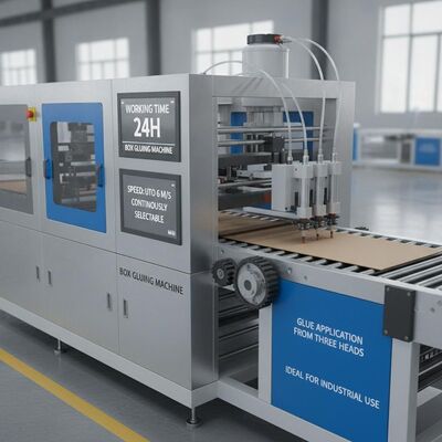 Plotter per colla XY con orario di lavoro 24 ore su 24, velocità selezionabile in continuo fino a 6 M/S e applicazione colla da tre teste