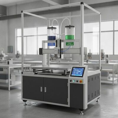Tracciatore automatico di colla XY con altezza di 840 mm e colla a caldo e a freddo in una sola operazione con regolazione automatica dell'altezza