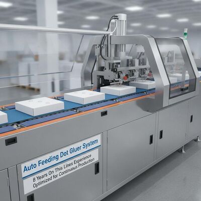 Sistema di incollatura a punti con plotter per colla XY ad alimentazione automatica con 8 anni di esperienza nella produzione continua